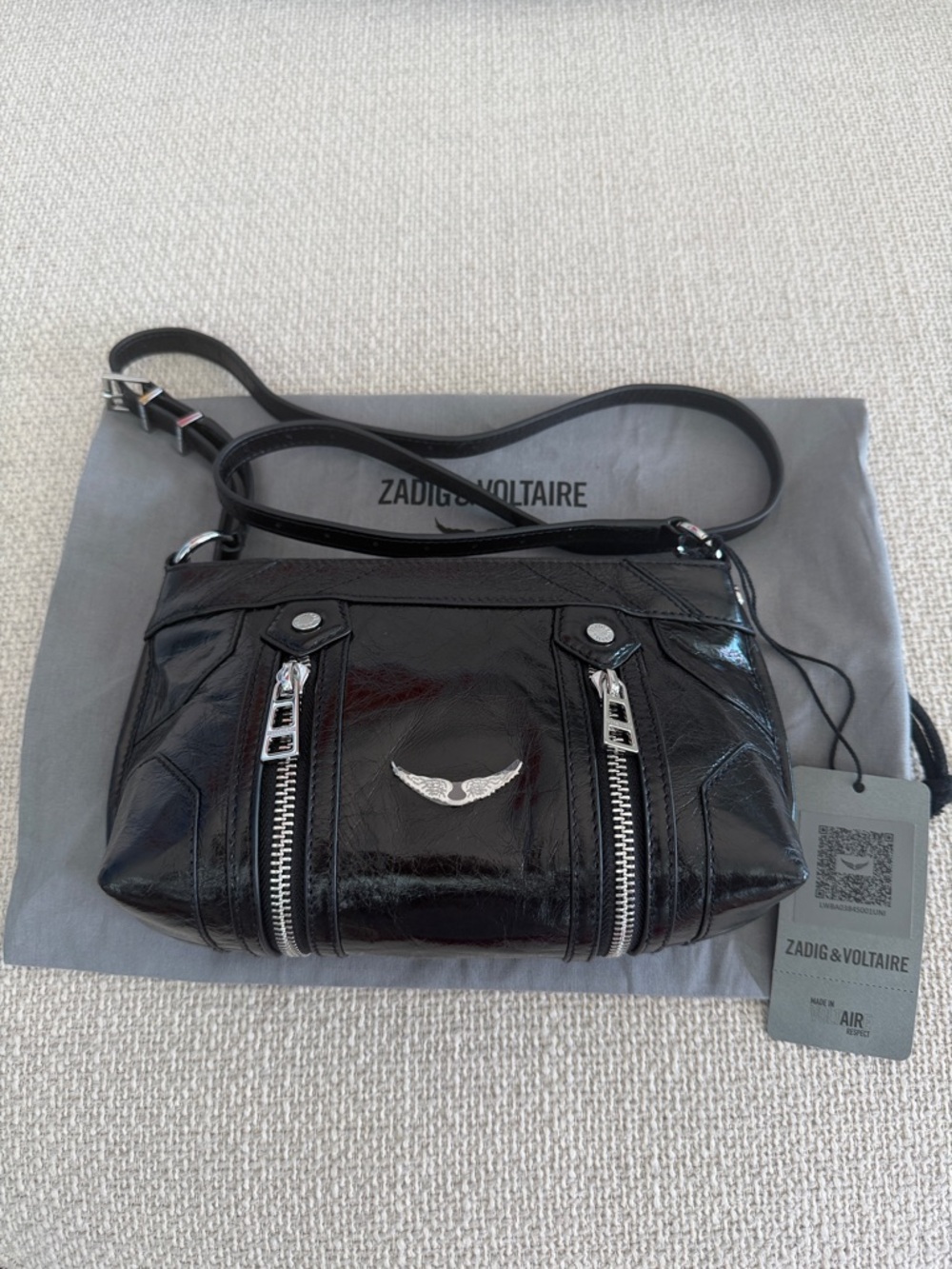 BNNW Zadig & Voltaire Sunny Mood Vintage Patent Bag